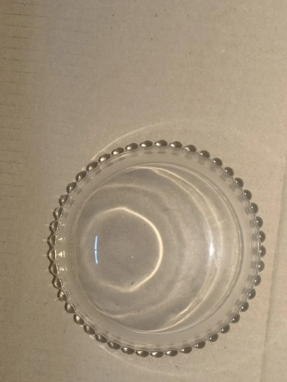 Mikasa Clear Cut-Glass Divided Serving Platter with Center Dip